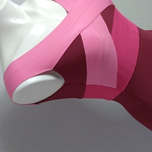 NEW superdown women bandage bodycon dress pink/Red mini dress size S NWT - Picture 3 of 9